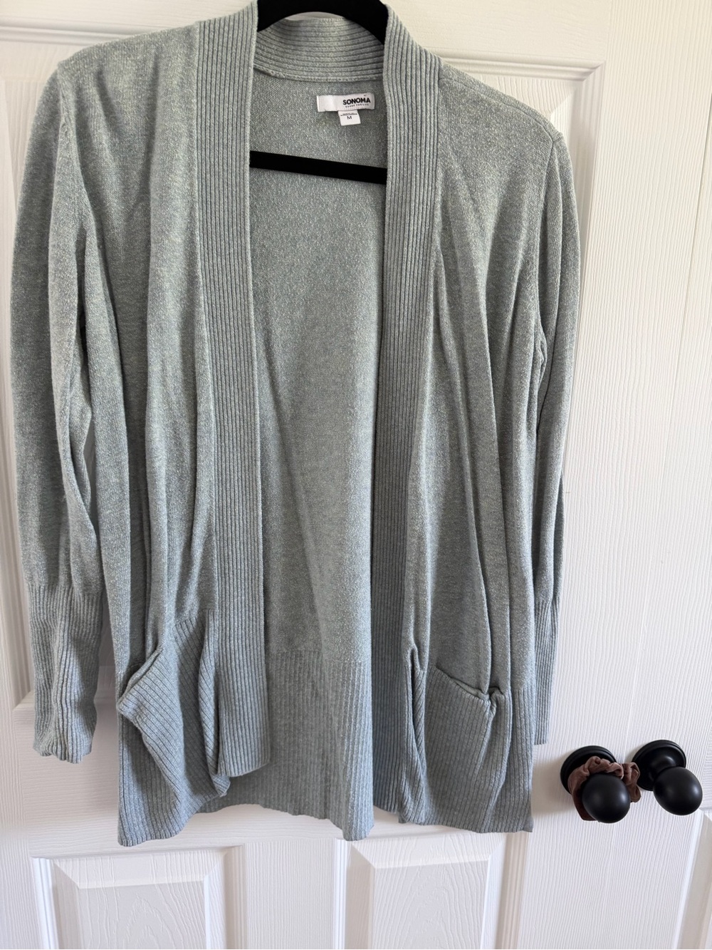 Sonoma Light Sage Open-Front Women's Cardigan